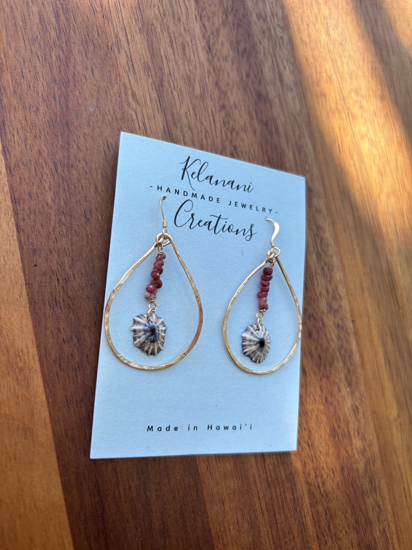 Kahelelani and Opihi Earrings